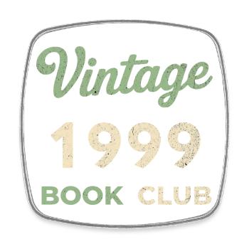 Vintage 1999 Book Club Retro Birth Year Gift - Square fridge magnet - white - Front