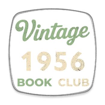 Vintage 1956 Book Club Retro Geburtsjahr Geschenk - Viereckiger Kühlschrankmagnet - Weiß - Vorne