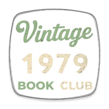 Vintage 1979 Book Club Retro Geburtsjahr Geschenk - Viereckiger Kühlschrankmagnet - Weiß - Vorne
