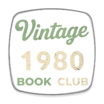 Cadeau vintage de l’année rétro de naissance du club de lecture des années 1980 - Magnet carré - blanc - Devant