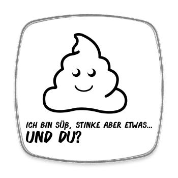aa_spruch - Viereckiger Kühlschrankmagnet - Weiß - Vorne