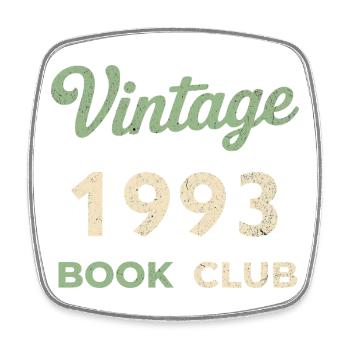 Vintage 1993 Book Club Retro Geburtsjahr Geschenk - Viereckiger Kühlschrankmagnet - Weiß - Vorne