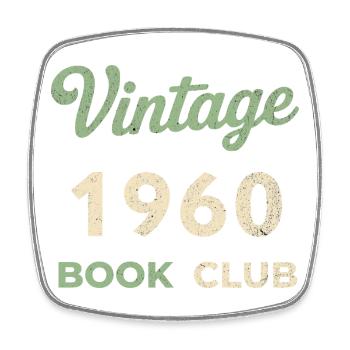 Vintage 1960 Book Club Retro Geburtsjahr Geschenk - Viereckiger Kühlschrankmagnet - Weiß - Vorne