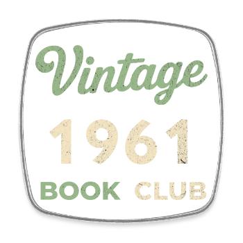 Vintage 1961 Book Club Retro Geburtsjahr Geschenk - Viereckiger Kühlschrankmagnet - Weiß - Vorne