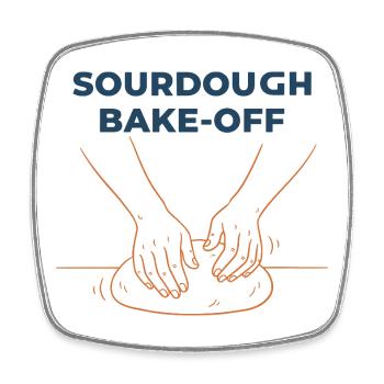 Sauerteigbacken Brotbacken Backer Bäcker Brotbacken - Viereckiger Kühlschrankmagnet - Weiß - Vorne