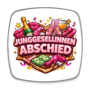 Junggesellinnenabschied Party Motiv bunte Schuhe - Viereckiger Kühlschrankmagnet - Weiß - Vorne