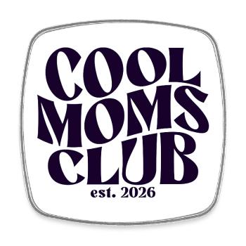 Mama 2026 Geschenk - Coole Mama Geschenkidee - Viereckiger Kühlschrankmagnet - Weiß - Vorne