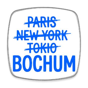 Bochum, Ruhrpott, Ruhrgebiet City Hoodie, tasse - Viereckiger Kühlschrankmagnet - Weiß - Vorne