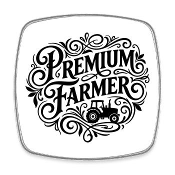 Fermier Premium Dit Fermier - Magnet carré - blanc - Devant