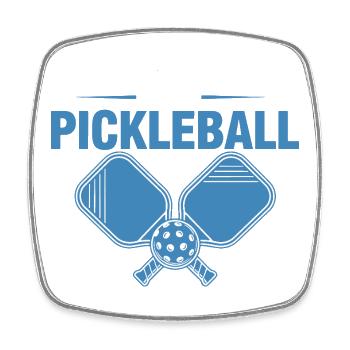 Pickleball Si tu peux lire ceci, je suis à Funny - Magnet carré - blanc - Devant