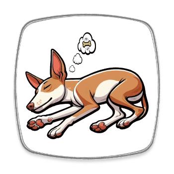 Podenco Podencos Amoureux de Podenco Podenco Propriétaires de Podenco - Magnet carré - blanc - Devant