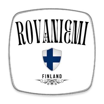 Souvenir Rovaniemi, design élégant Rovaniemi - Magnet carré - blanc - Devant