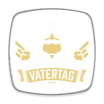 Vatertag Handzeichen (Männertag Herrentag / NEG2C) - Viereckiger Kühlschrankmagnet - Weiß - Vorne
