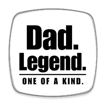 Dad Legend Unique Father's Day - Square fridge magnet - white - Front