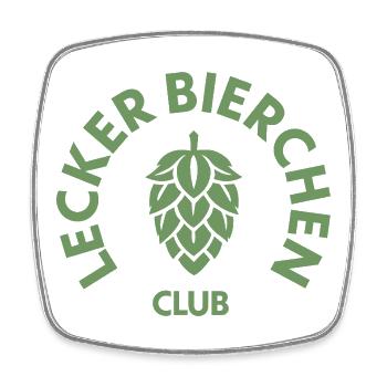 Lecker Bier - Lecker Bierchen Club - Festival  - Viereckiger Kühlschrankmagnet - Weiß - Vorne