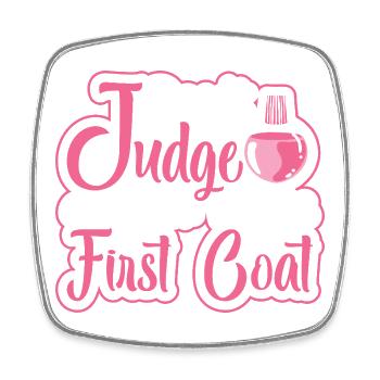 Nail Designer Nail Designer Cosmetics Nail Salon - Square fridge magnet - white - Front