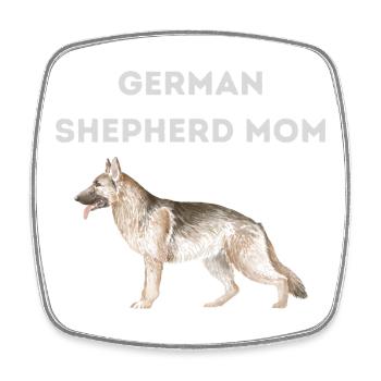 German Shepherd Mom - Square fridge magnet - white - Front