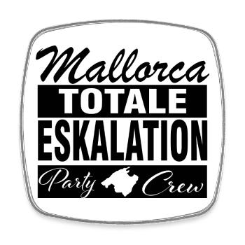 Mallorca, Eskalation - Viereckiger Kühlschrankmagnet - Weiß - Vorne