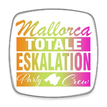Mallorca, Eskalation - Viereckiger Kühlschrankmagnet - Weiß - Vorne