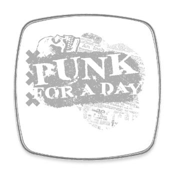 Punk Pour Un Jour - Magnet carré - blanc - Devant