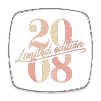 2008 Limited Edition Geburtstag - Viereckiger Kühlschrankmagnet - Weiß - Vorne