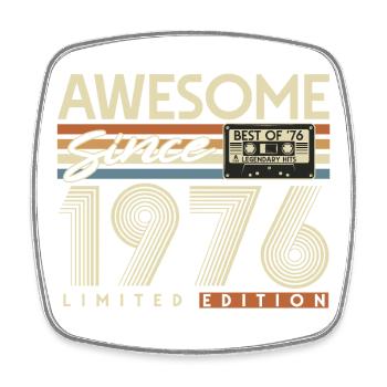 Cadeau vintage 50e anniversaire vintage rétro pour 50 ans vintage 1976 - Magnet carré - blanc - Devant
