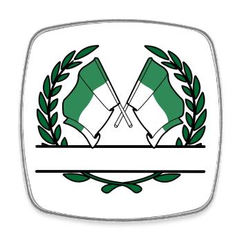 Vlieland Laurel Custom – Island Edition - Square fridge magnet - white - Front