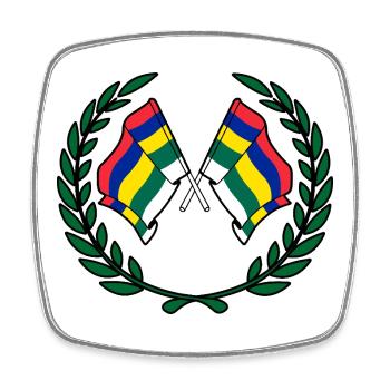 Terschelling Laurel Custom – Island Edition - Square fridge magnet - white - Front
