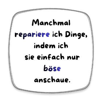 Instandhaltung T-Shirt Lustiges Geschenk Handwerk! - Viereckiger Kühlschrankmagnet - Weiß - Vorne