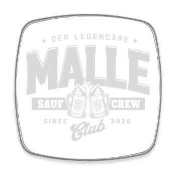 Malle 2026 Der Legendäre Saufcrew Club 2026 - Viereckiger Kühlschrankmagnet - Weiß - Vorne