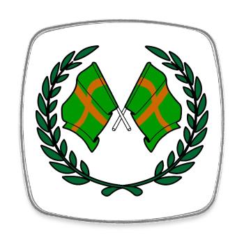 Coutume du Walking Crest - Magnet carré - blanc - Devant