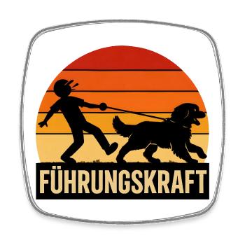 Berner Sennenhund Führungskraft Hundehalter Humor - Viereckiger Kühlschrankmagnet - Weiß - Vorne