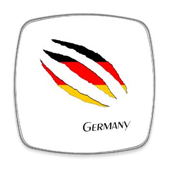 Germany Germany Flag - Square fridge magnet - white - Front