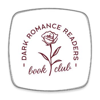 Dark romance book club aesthetic - Square fridge magnet - white - Front