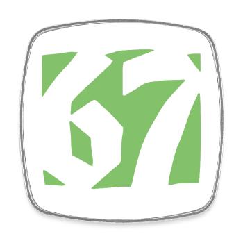 67 Minimal Streetwear Trend Design - Square fridge magnet - white - Front