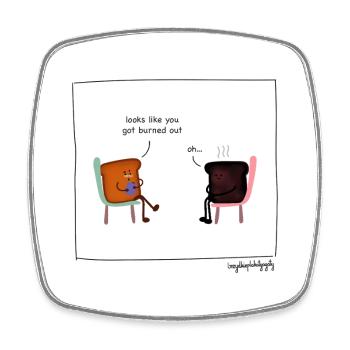 Toast au médecin - Magnet carré - blanc - Devant