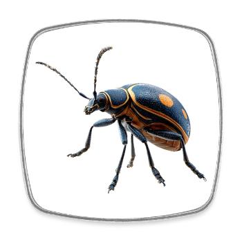 Maikäfer Süßer Hirschkäfer Nashornkäfer Insekten - Viereckiger Kühlschrankmagnet - Weiß - Vorne