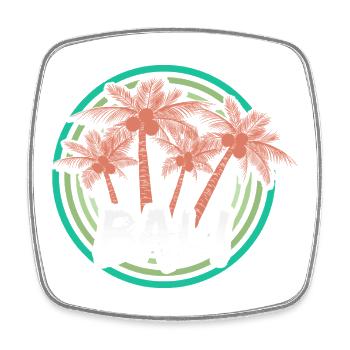 Gift for Bali - Square fridge magnet - white - Front