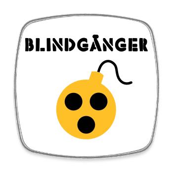 Blindgänger - Viereckiger Kühlschrankmagnet - Weiß - Vorne
