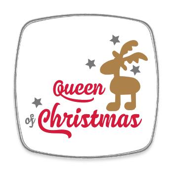 christmas - Square fridge magnet - white - Front