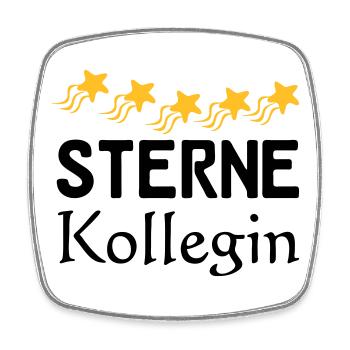 Sterne Kollegin Geschenk - Viereckiger Kühlschrankmagnet - Weiß - Vorne