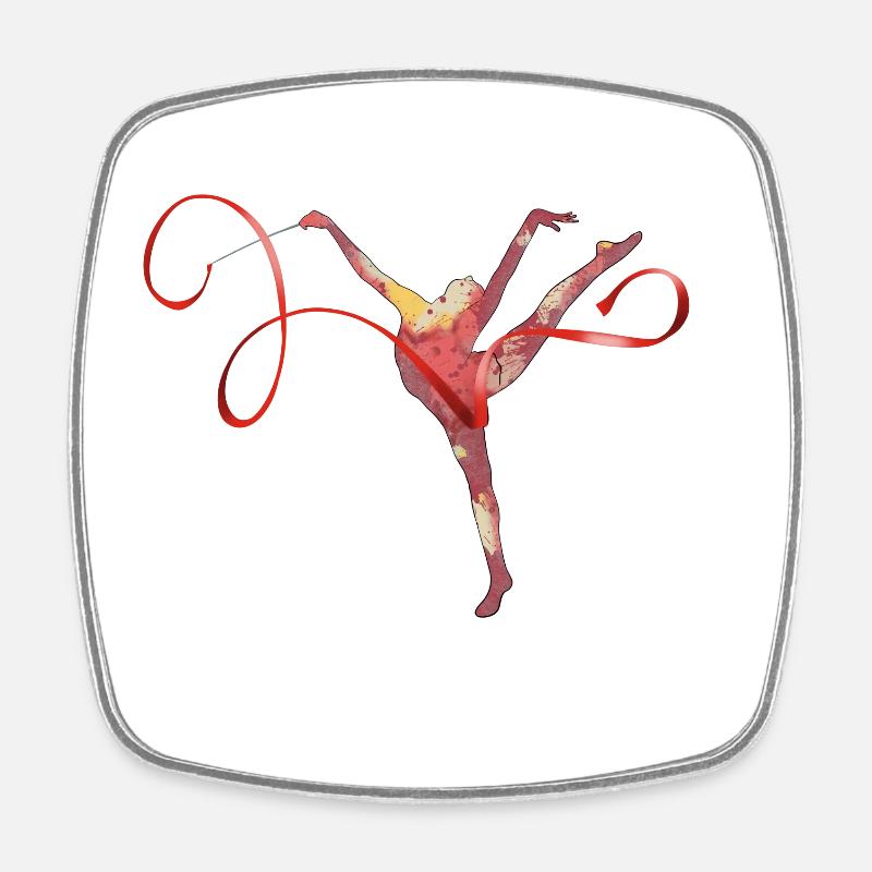 Rhythmic gymnastics - Magnet carré - blanc