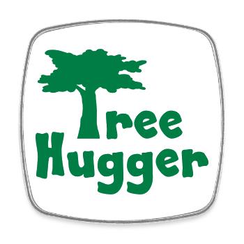 Tree Hugger - Square fridge magnet - white - Front