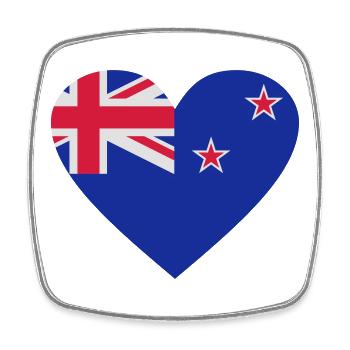 2541614 14657116 neuseeland - Viereckiger Kühlschrankmagnet - Weiß - Vorne