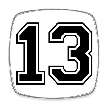 13 - Magnet carré - blanc - Devant