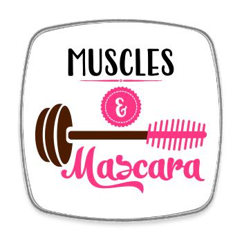 Fitness - Viereckiger Kühlschrankmagnet - Weiß - Vorne