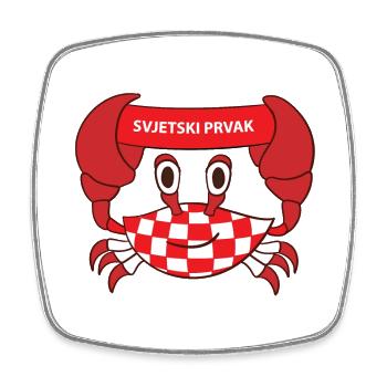 Croatia World Champion - Square fridge magnet - white - Front