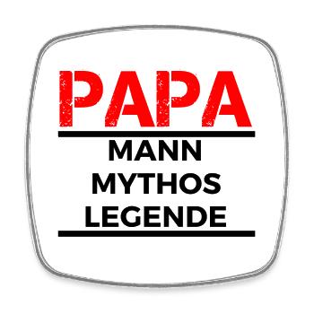 Dad, man, myth, legend - Square fridge magnet - white - Front