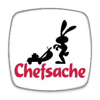 garten - Viereckiger Kühlschrankmagnet - Weiß - Vorne