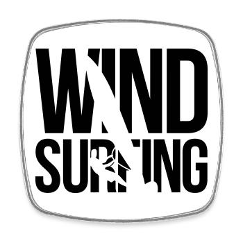 Windsurfen windsurfing - Viereckiger Kühlschrankmagnet - Weiß - Vorne